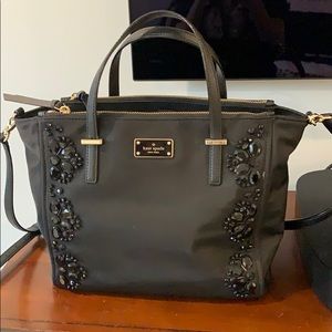 Kate Spade black jeweled purse